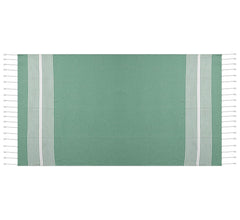 Dolce Casa 100% Cotton Turkish Fouta Towel 400 Gsm | Extra Large Full Size Cotton Bath Towel (Green)