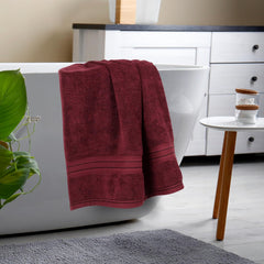 Mytrident Cotton Bath Towel 700 Gsm | For Men & Women Classic Towel 100% Cotton Bath Towel (Fig Wine)