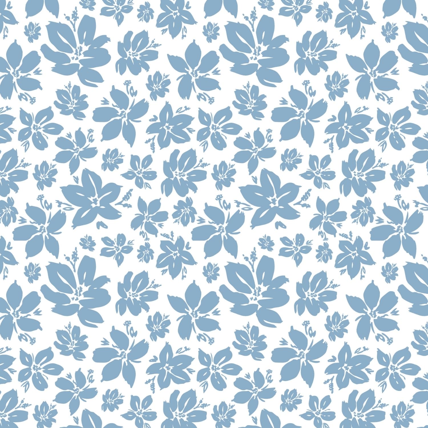 Bedsheet King Size 100% Pure Cotton Floral Sheet With 2 Pillow Covers | 108 X 108 Inches, Sky Blue & White | Perfect For Gifting On Weddings, Housewarmings, Or Anniversaries