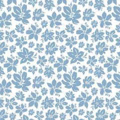 Bedsheet King Size 100% Pure Cotton Floral Sheet With 2 Pillow Covers | 108 X 108 Inches, Sky Blue & White | Perfect For Gifting On Weddings, Housewarmings, Or Anniversaries