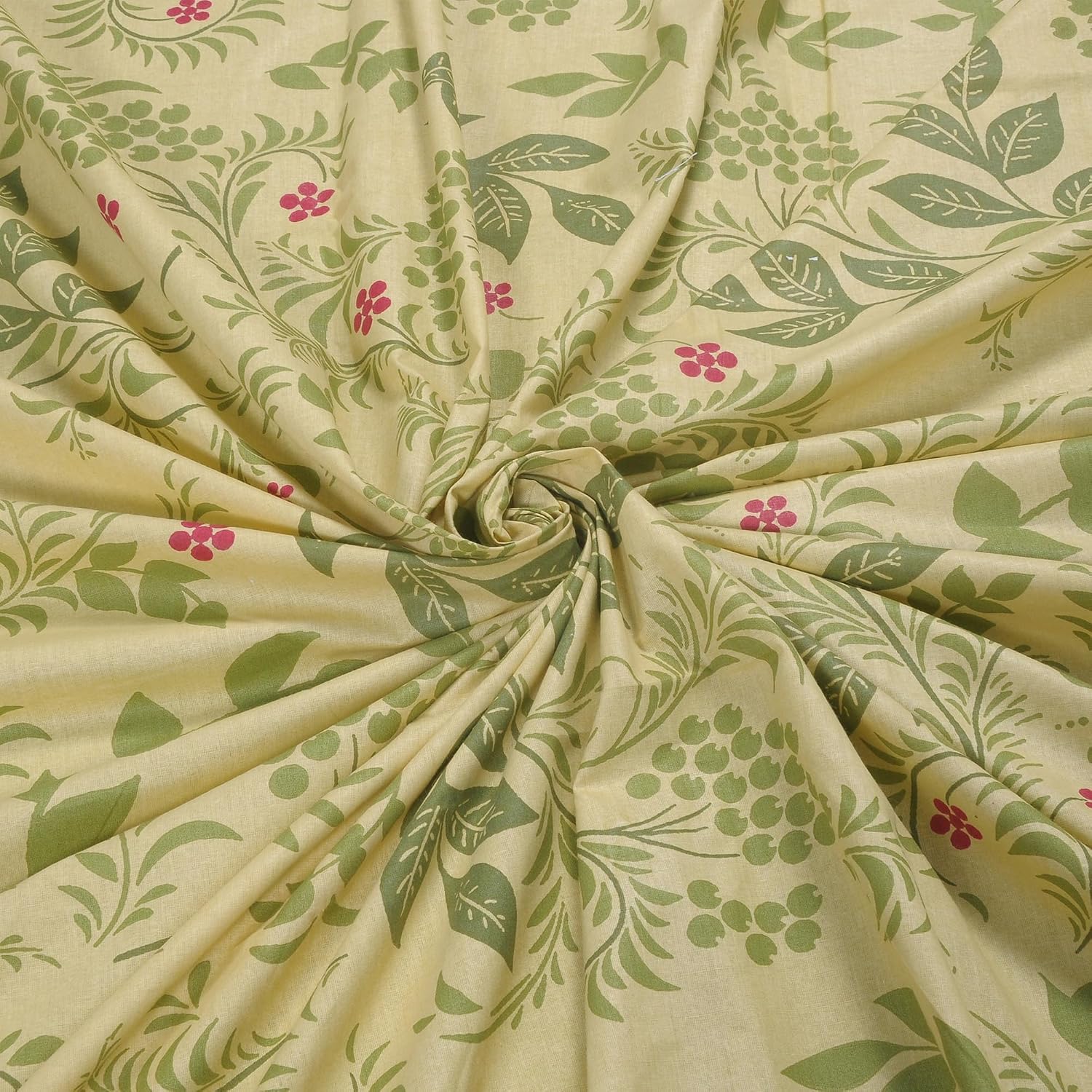 King Size For Double Bedsheet 2 Pillow Covers - 108 X 108 Inches, Light Green | Soft & Durable For Everyday Use - All Season Comfort