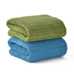 Urbanleaf Stripe Microfiber Hand Towels 170 Gsm | Gym & Workout Towels Pack Of 2 (Multicolor 5)