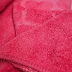 Nive Home Linens Microfiber Bath Towel 400 Gsm | Self Design, Ultra Soft, Super Absorbent, Quick Dry (Pink)