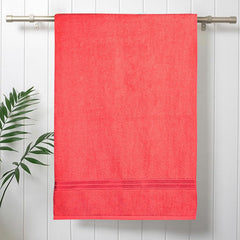 Comforic 100% Cotton Bath Towels 500 Gsm | Large Size Bath Towel For Men & Women Quick Dry, Super Soft & Absorbent Gym Towel, Travel Towel (Watermelon)