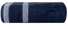 Casa Copenhagen Egyptian Cotton Waffle Large Size Bath Towel 500 Gsm (Navy Blue)