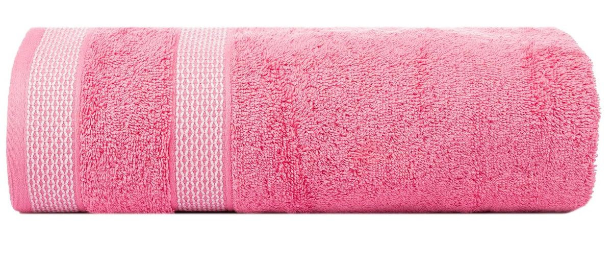 Casa Copenhagen Egyptian Cotton Solitiare 1 Pcs Large Bath Towel 500 Gsm (Pink)