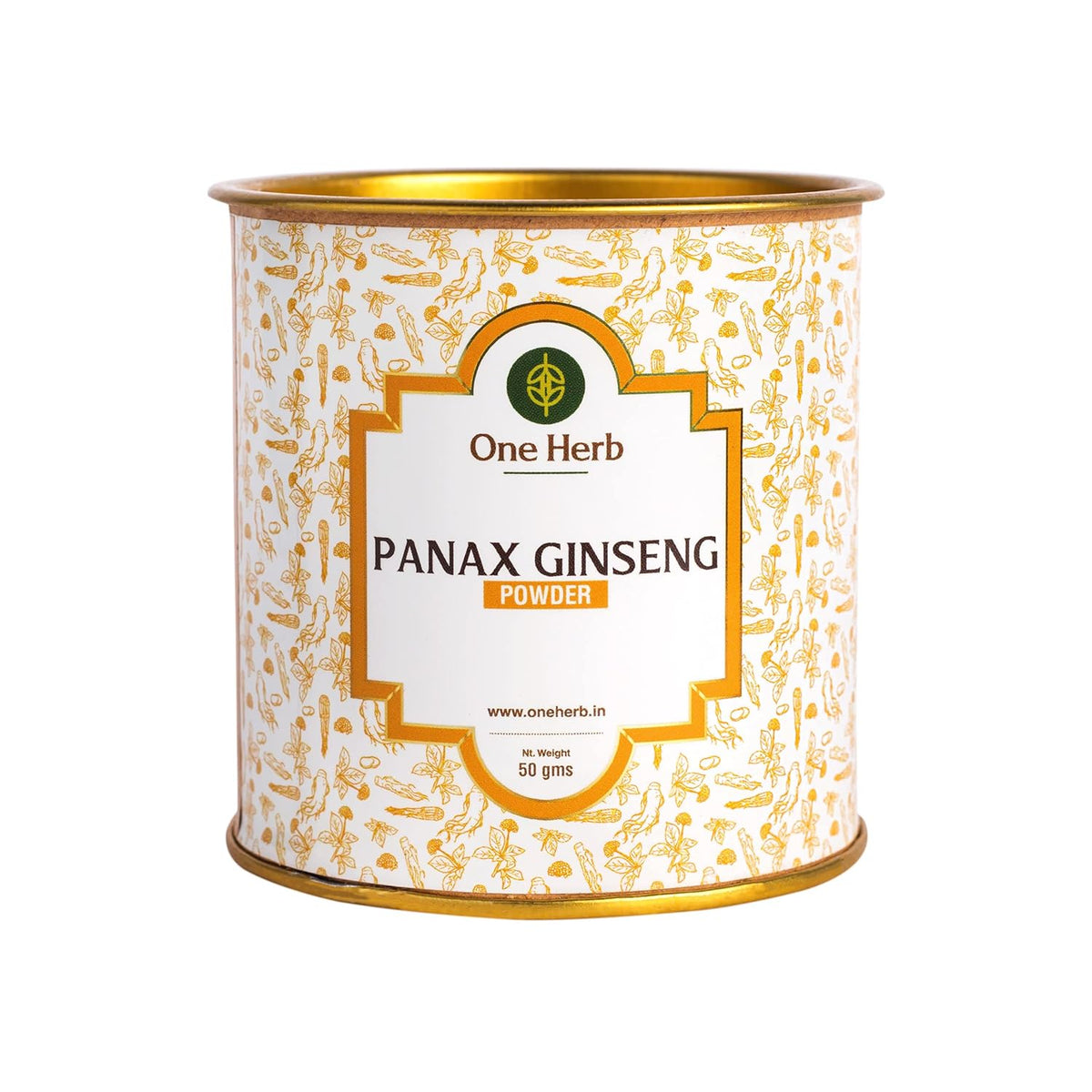 One Herb Panax Ginseng Powder Red Ginseng For Immunity, Cognitive Support, Muscle Strength & Energy | 50gm 0.1lbs