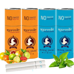 Royal Swag Ayurvedic Herbal Cigarettes 100% Tobacco & Nicotine Free Frutta, Clove Flavour (10 Sticks Each) Smoking Cessation - | (Pack Of 20 Sticks)