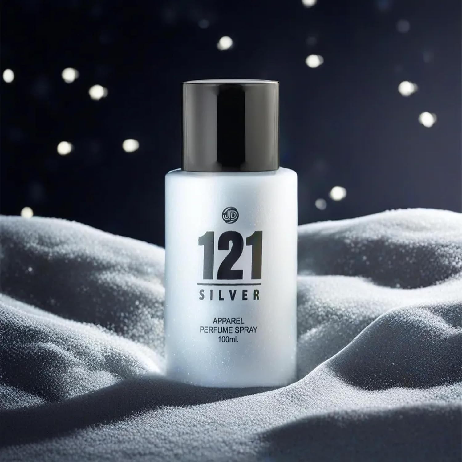 JD International 121 Silver Apparel Unisex Perfume With Long Lasting Fragrance - 100ml, 3.4 fl.oz.| perfume For Men & Women