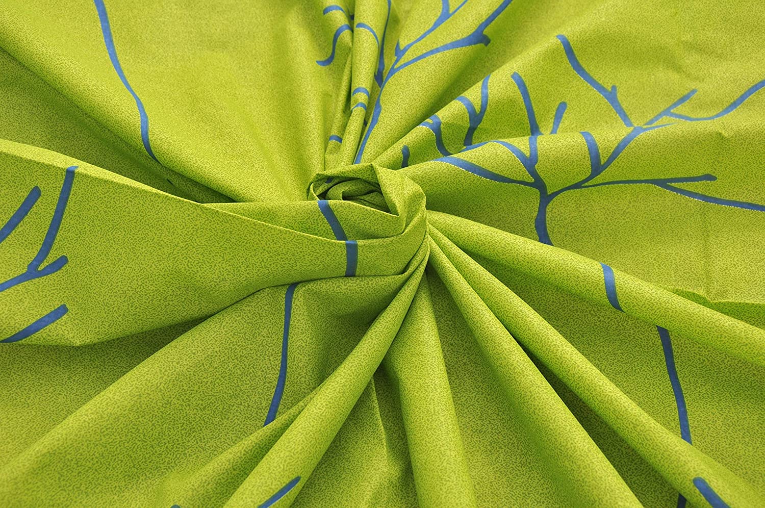 Queen Size For Bedsheet With 2 Pillow Covers - 88 X 96 Inches, Green & Blue | Soft & Comfortable Sleep Experience | Machine Wash In Cold Water