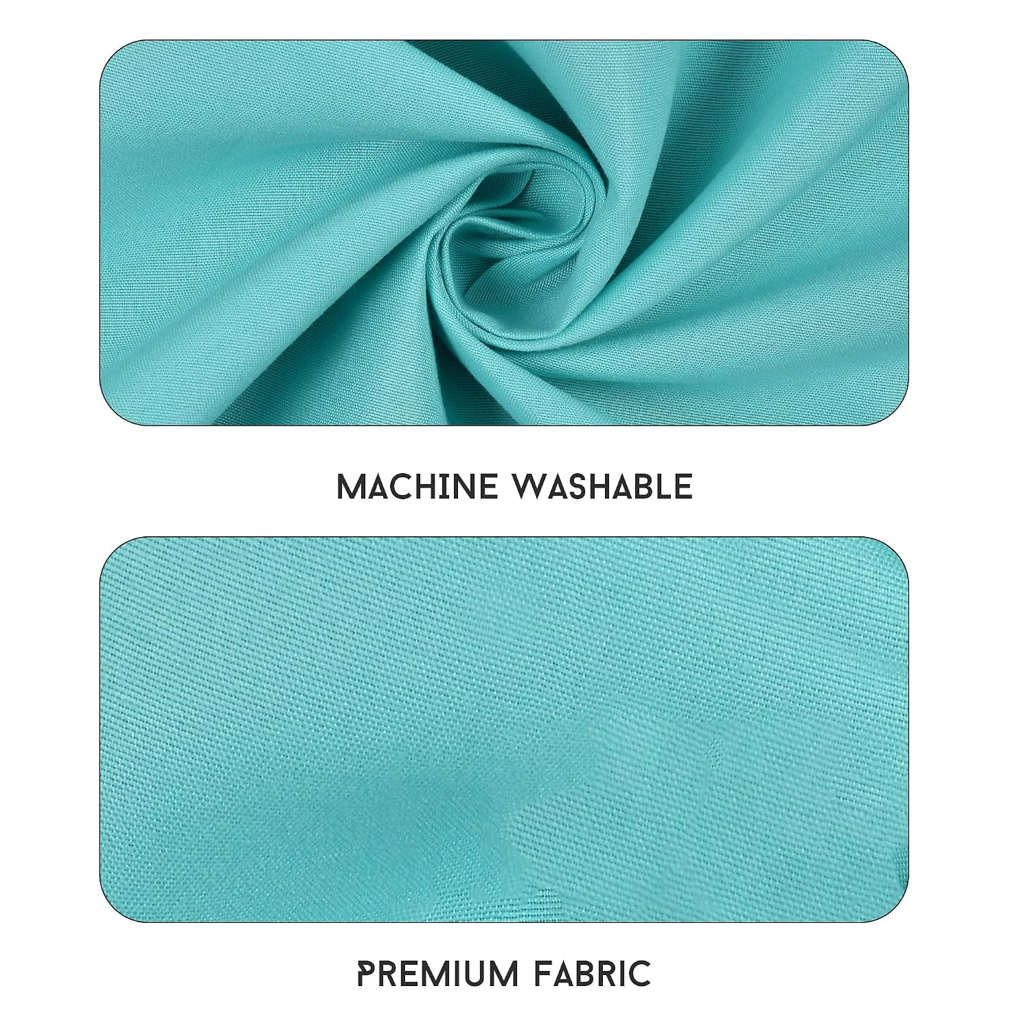 Queen Size Solid Plain Bedsheet Set Includes 2 Pillow Covers - 90 X 95 Inches, Aqua | Exceptional Softness & Breathability | Premium Microfiber Material