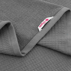 Casa Copenhagen Egyptian Cotton Waffle Large Bath Towel 500 Gsm (Grey Violet)