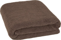 Tiqh 100% Organic Cotton Bath Towel 500 Gsm | Highly Absorbent & Quick Dry Extra Large Bath, Beach Towel Jumbo Bath Sheet Oversized Bath Towel (Brown)