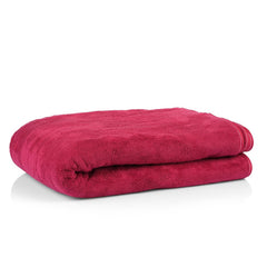 Sellsworld Microfiber 500 Gsm Bath Towels | Extra Soft Plush & Quick Dry High Absorbency With Large Size Towels For Bathing (Red)