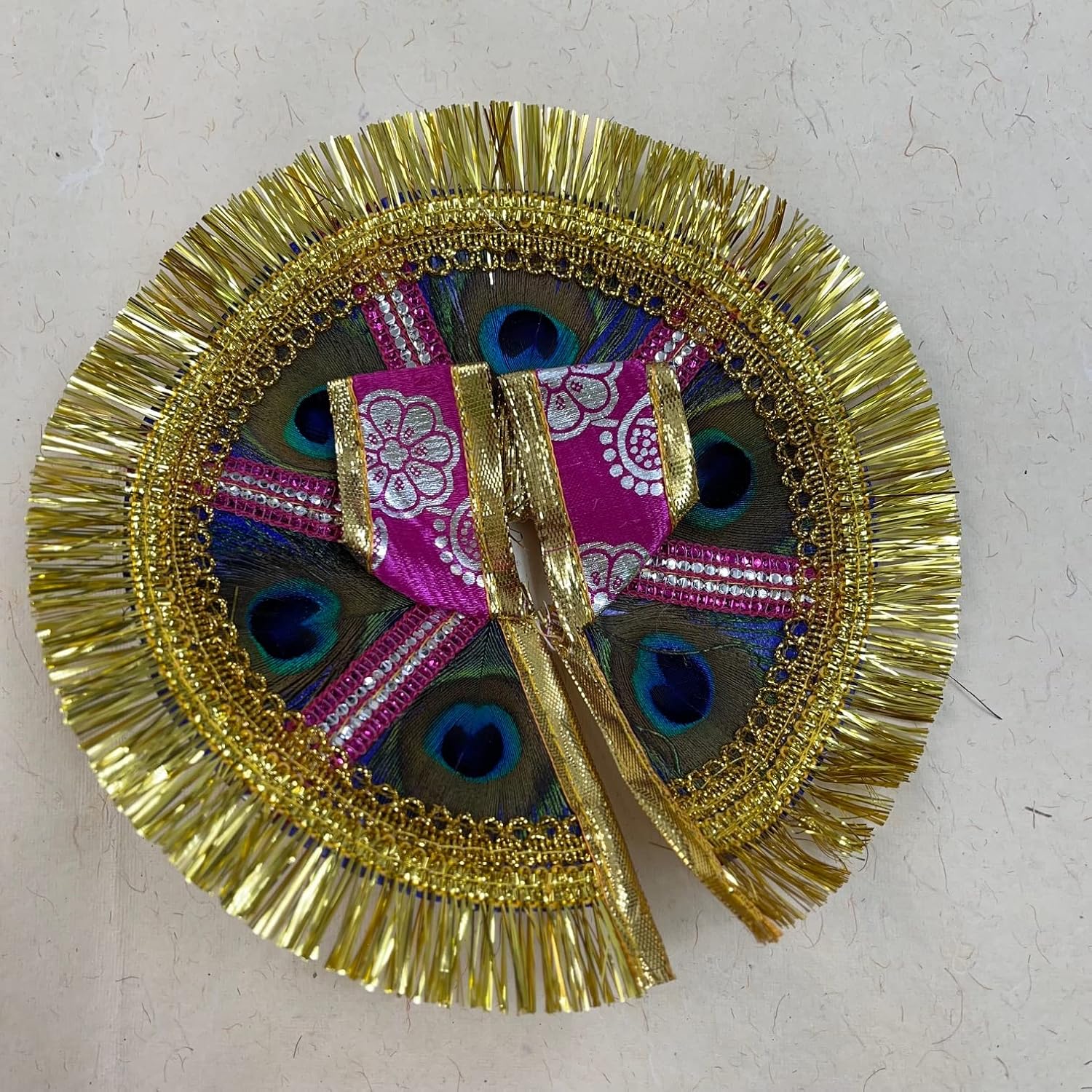 Laddu Gopal Idol With A Dress & A Jewellery Set, Laddoo Bal Gopal, Gold, Brass, Kanha Ji Deities | Antique Style, Bal Krishna Statue, Thakur Ji Murti