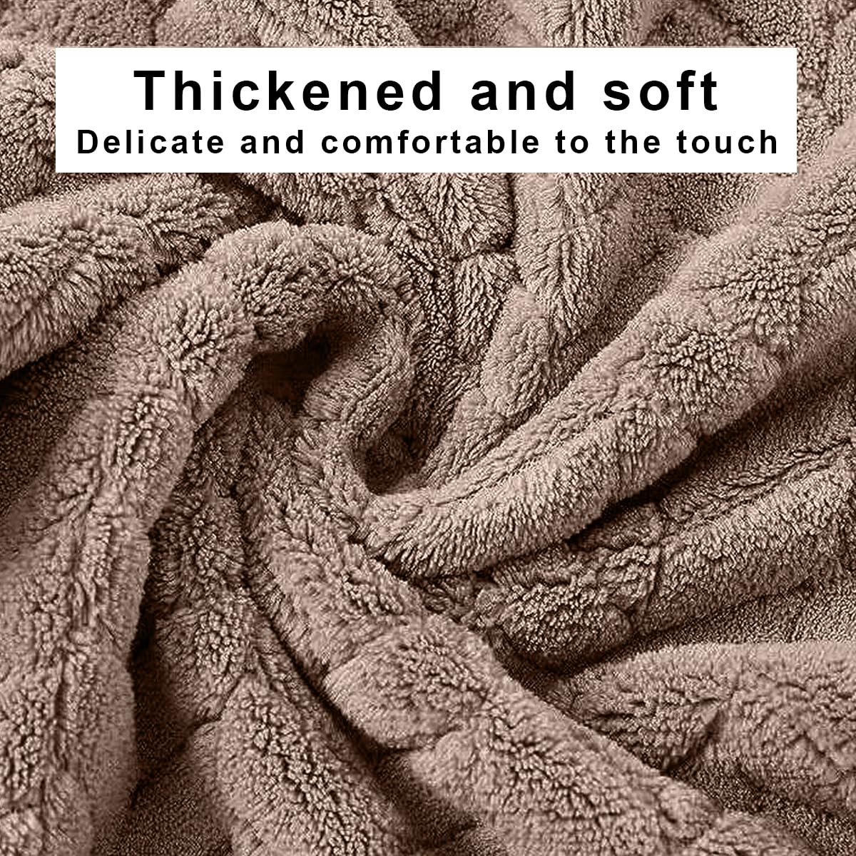 Housse Microfiber Nova Coral Fleece Face Towel 600 Gsm | Ultra Soft Super Absorbent Towels For Gym, Yoga & Beach (Brown) - Pack Of 4