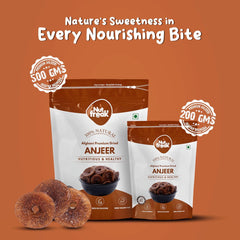 100% Natural Dried Afghani Anjeer By Nut Freak 200gm, | Nutritious & Natural Dried Figs Jumbo Size & Bright Colour | Healthy Snack Dry Fruit Nut | 7.0 Ounce