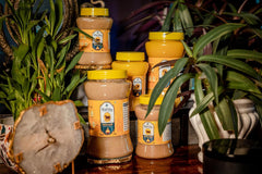 Premium Desi Buffalo Ghee By NatiVibz | Rich In Nutrients & Traditional Indian Flavor Fresh Desi Ghee Perfect For Baking | (1 Liters) 33.8 Ounce | Jar Pack