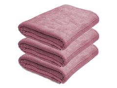 Black Gold Ultra Soft Bath Towel 1600 Gsm | Premium Microfiber, Quick Dry, Highly Absorbent, Oversized Bath Towel Pool, Spa, Travel & Hotel Use (Mauve Pink)- Pack Of 3