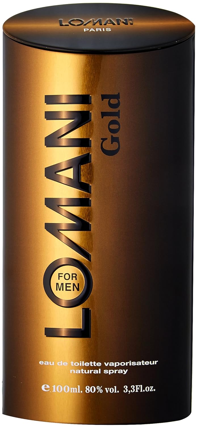 Lomani Paris Gold For Men Eau De Toilette 100ml 3.4 Fl.oz. Perfect Gift For Husband | Long Lasting