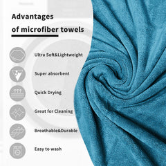 Sassoon Venir Microfiber Men XL Bath Towel 450 Gsm | Ultra Soft Material, Towel For Daily Use (Peacock)