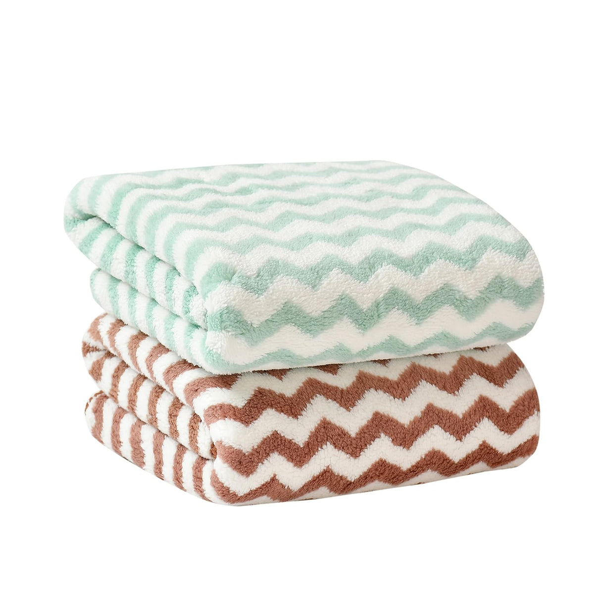 Urbanleaf Super Soft Microfiber Designer Hand Towels 400 Gsm (Multicolours)- 2 Pieces