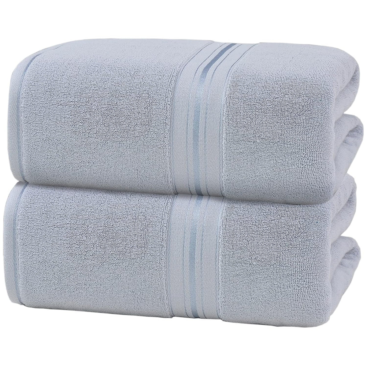 Asrio Oversized Bath Towels 2.5 Kg | 100% Combed Cotton Super Soft Highly Absorbent Luxury Bath Towels Extra Large (Grey)