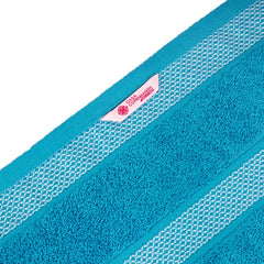 Casa Copenhagen Egyptian Cotton Solitiare 1 Pcs Large Bath Towel 500 Gsm (Teal Blue)