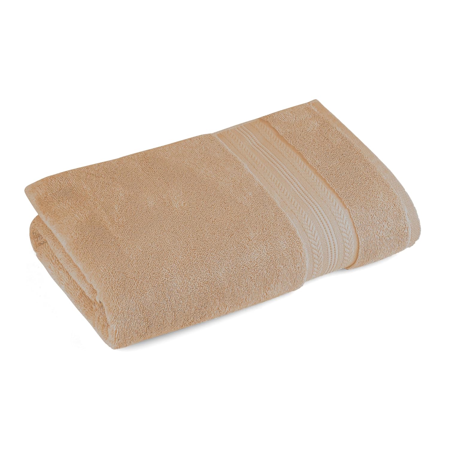 Himeya 100% Bamboo Cotton Bath Towels 500 Gsm | Bath Towel For Men/Women (3 Piece)- Golden Beige