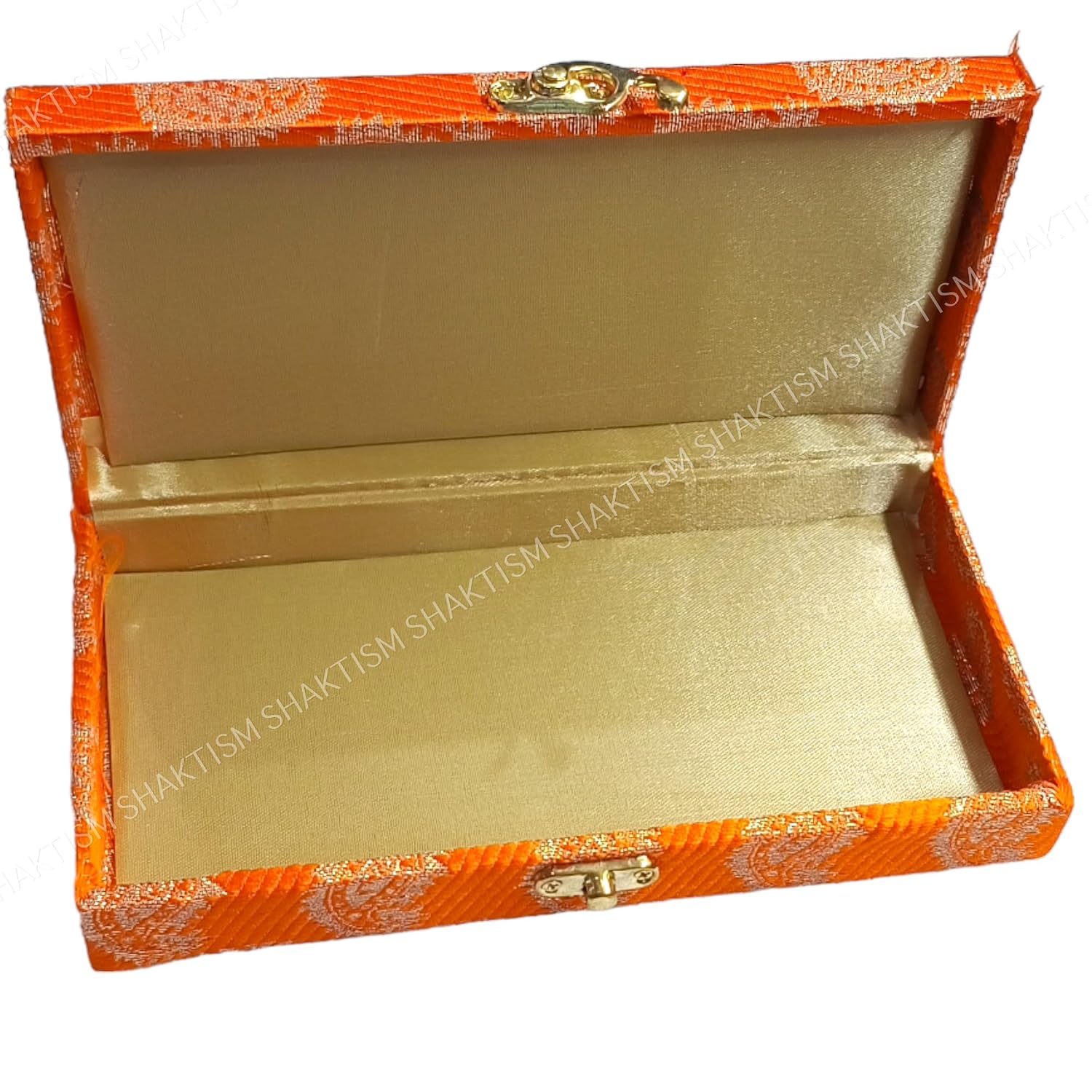 Decorative & Attractive Box Cash Box, Shagun Box, Jewellery Box, Money Box Envelop Wedding, Gift Box, Bangel Box Potli Design, Colour - Orange