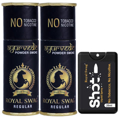 Royal Swag Ayurvedic & Herbal Cigarette Regular Flavour (10 Sticks) With 20ml Shot - Smoking Cessasion