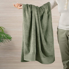 Spread Spain Bath Towels 800 Gsm | Micro Modal Large Size Super Absorbent & Soft Bath Towel (Green)
