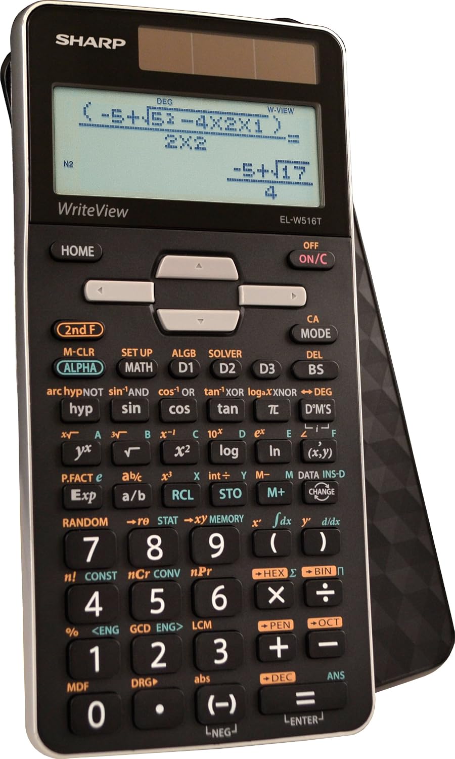 Sharp Calculators EL-W516TBSL Advanced Scientific Calculator With Write View 4 Line Display & Solar Power