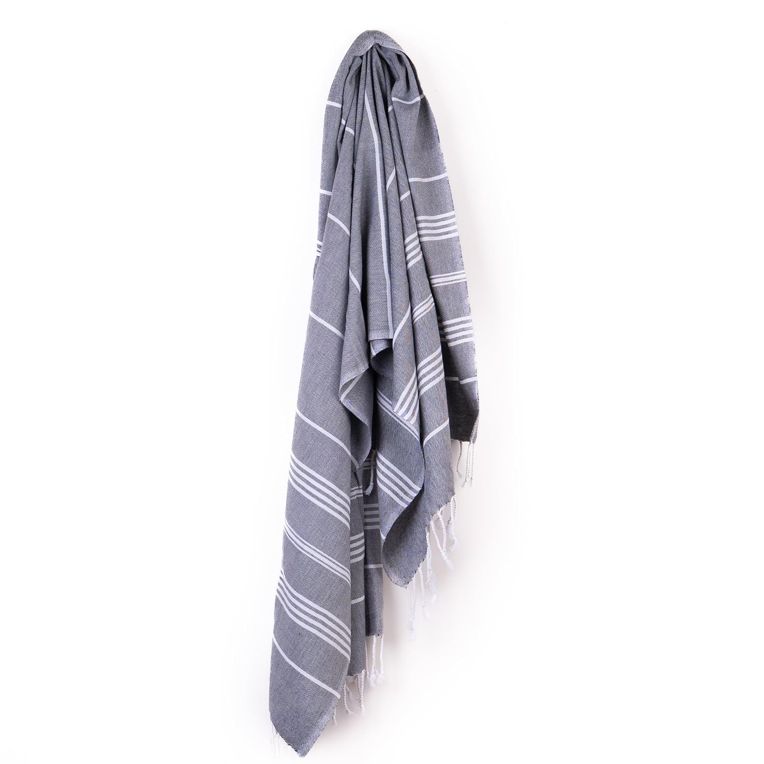 Haber Premium Basic Large Size 100% Cotton Towel 300 Gsm | Soft, Absorbent & Comfortable Quick Dry Bath Towels - Grey (1 Pcs)