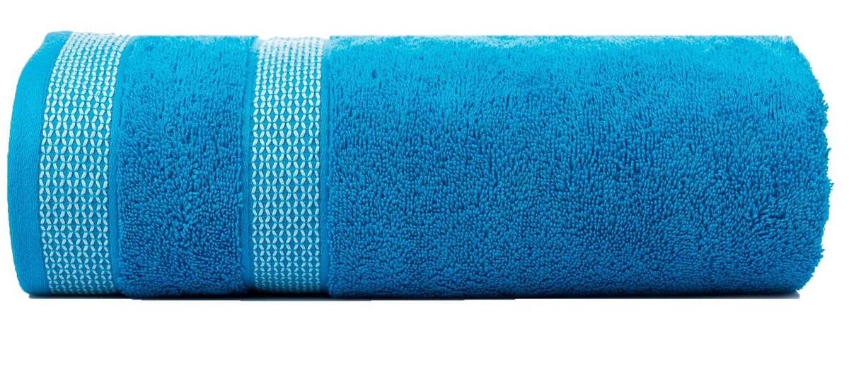 Casa Copenhagen Egyptian Cotton Waffle Large Size Bath Towel 500 Gsm (Teal Blue)