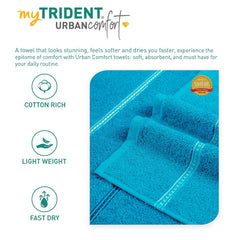 Mytrident Bath Towel Urban Comfort 450 Gsm | 100% Cotton Bath Towel (Tiffany Teal)
