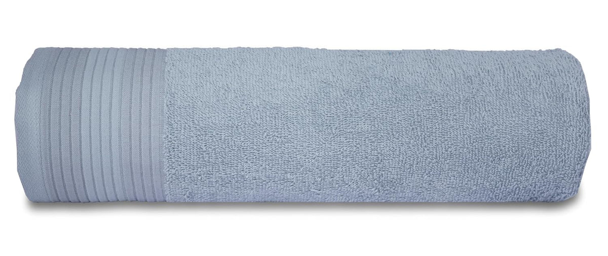 Casa Copenhagen Egyptian Cotton Pleates 1 Pcs Large Bath Towel 500 Gsm (Feather Grey)