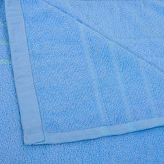 Blissful Creations 100% Cotton Bath Towels 450 Gsm | Soft & Absorbent Bath Towel For Men & Women - Urban Comfort (Blue)