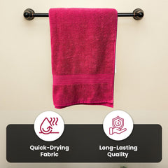 Absorb Pro Microfiber 100% Cotton Bath Towel 600 Gsm | Ultra Soft, Highly Absorbent, Quick Drying Large Size Bath Towels For Men & Women (Disney Pink)