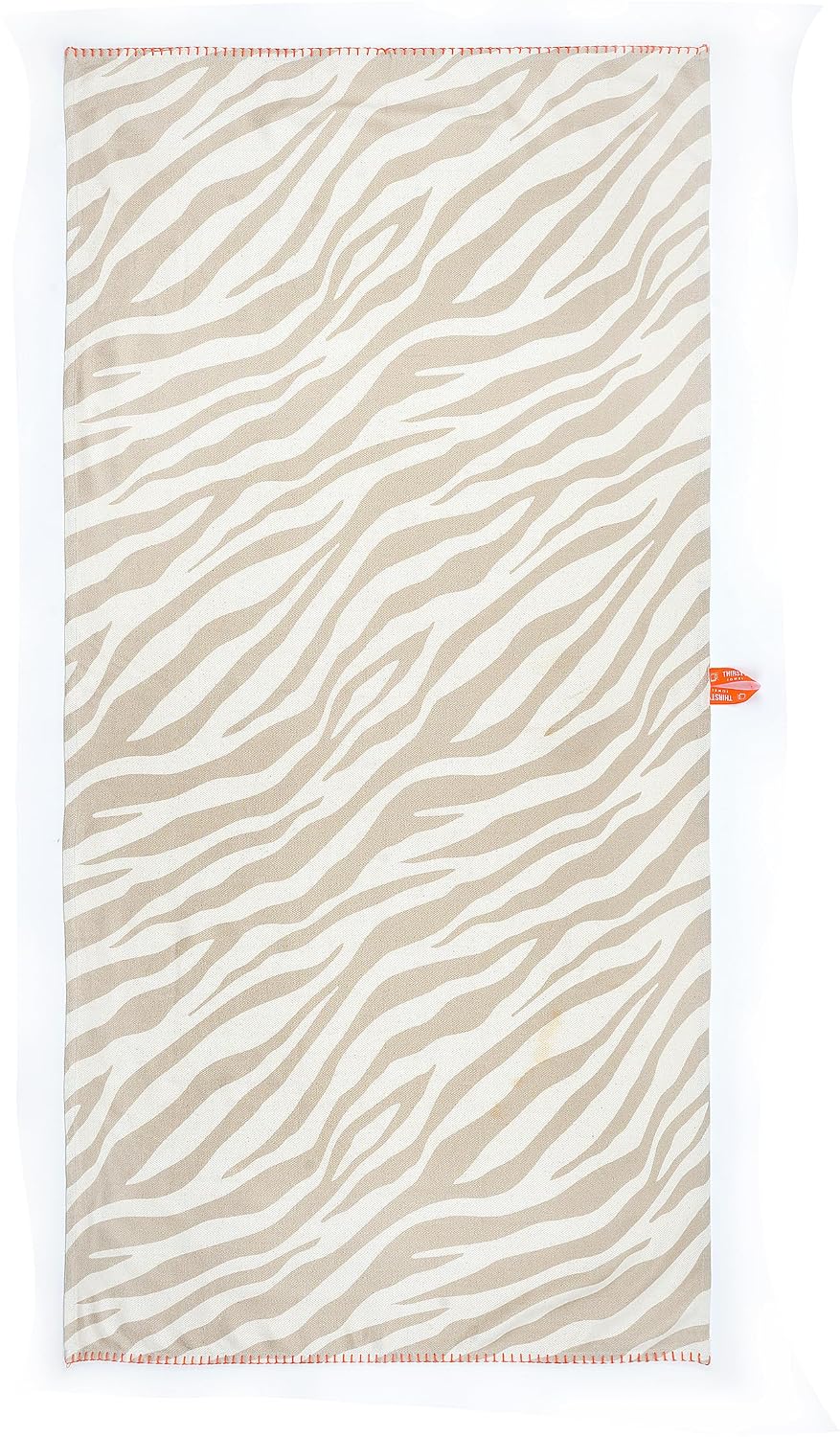 Thirsty Towel Bamboo Bath Towels | Super Soft & High Absorbency Towel, Light Weight, & Quick Dry Towel Large Size - Taupe Tiger & Cheetah Charm (Pack Of 2)
