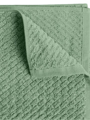 Spaces 100% Cotton Large Size Bath Towel 450 Gsm | Super Absorbent, Quick Dry, Ultra Soft Bath Towel | Dobby Solid Design (Malachite Green)