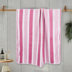Black Gold The Finer Touch Microfiber Hand Towel 1000 Gsm | Soft & Quick Dry, Super Absorbent, Lightweight Towel (Pink & White) - Pack 0f 4