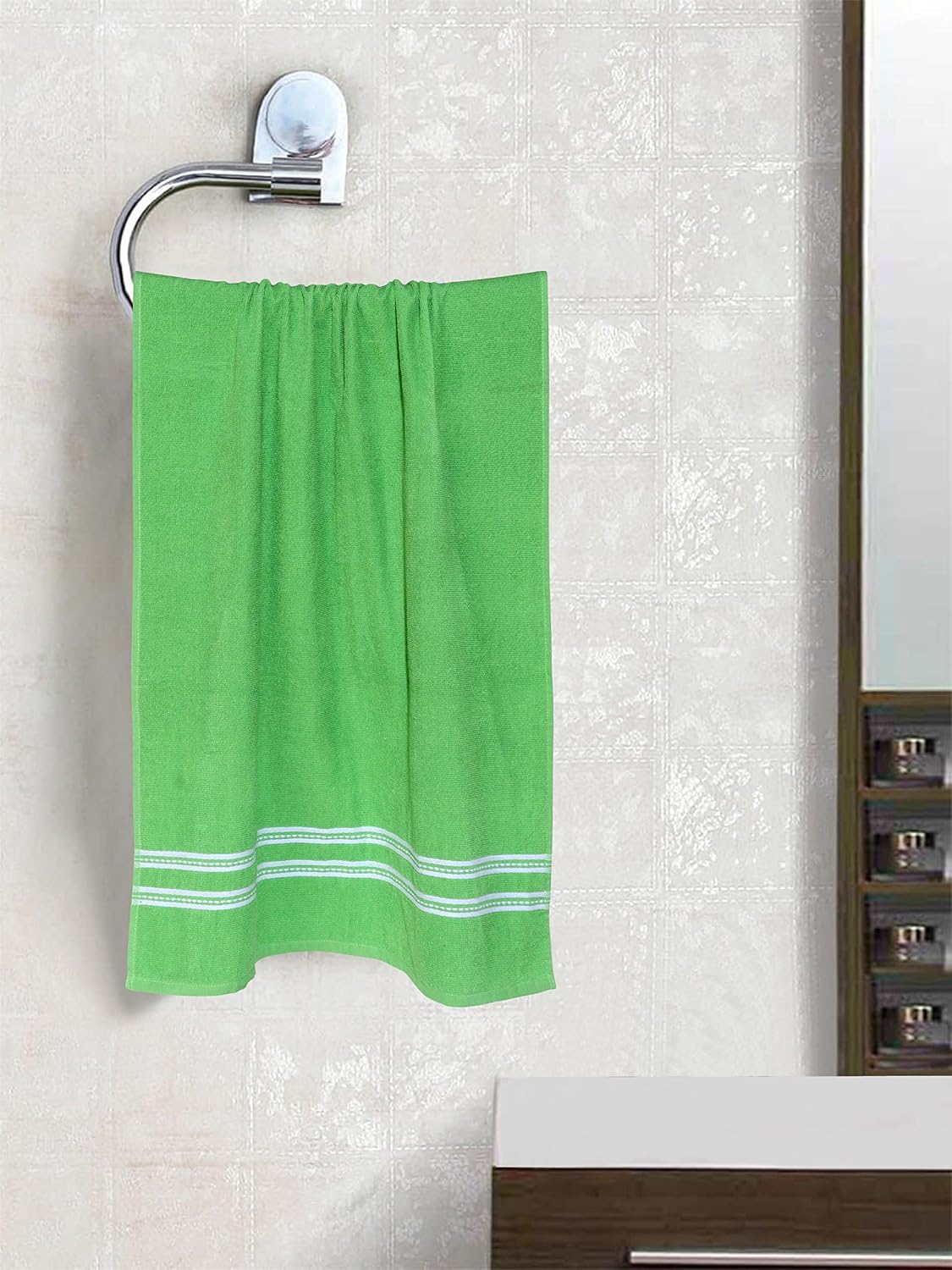 Home Elite Cotton Bath Towel 400 Gsm (Light Green)