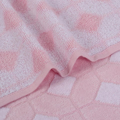 Brodloom Cotton 1 Bath Towel + 2 Hand Towels 950 Gsm | Ultra Soft, Quick Dry & Premium Gift Set Towel (Baby Pink)