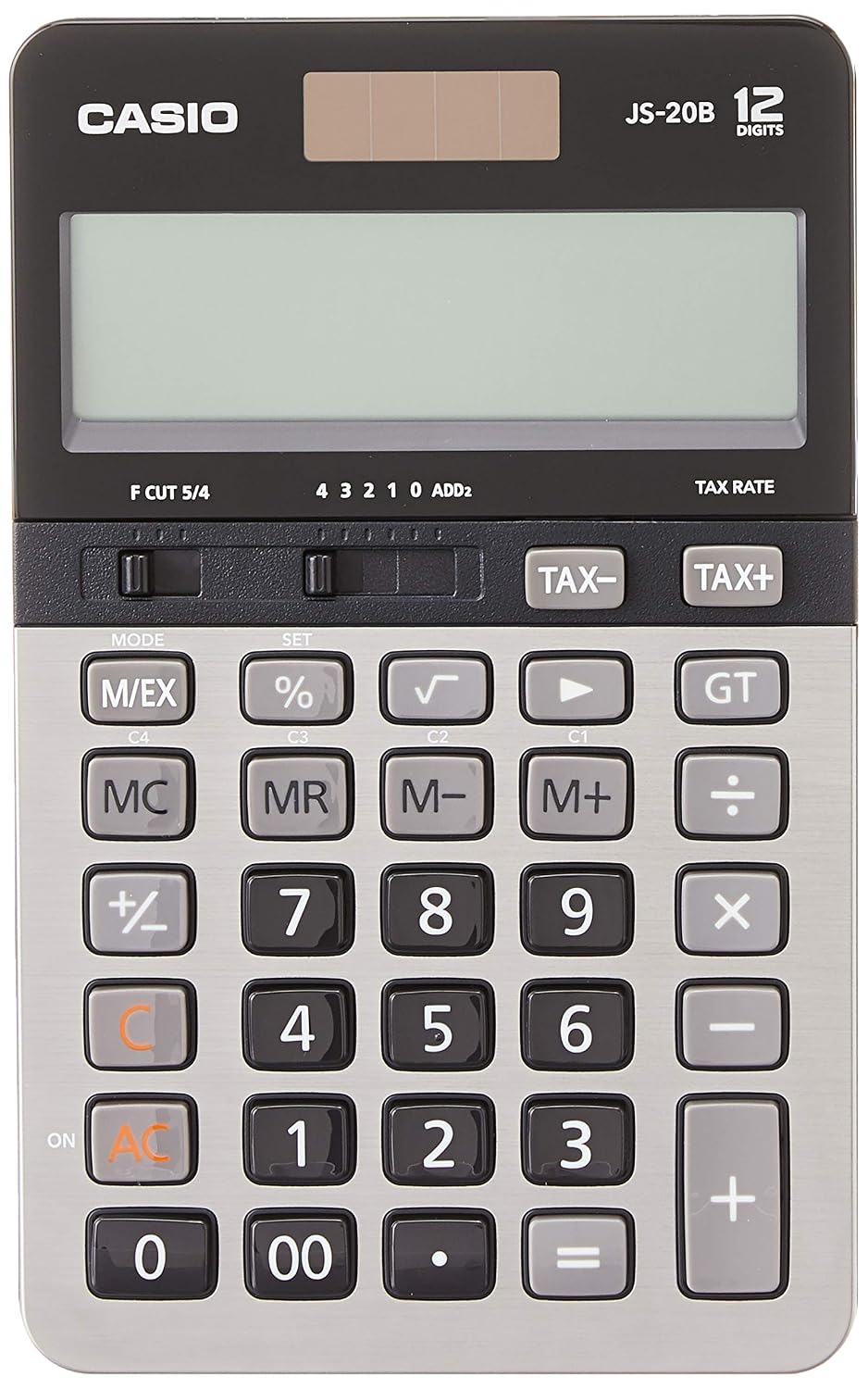 Casio JS-20B Heavy Duty Desktop Calculator | 12 Digit Display