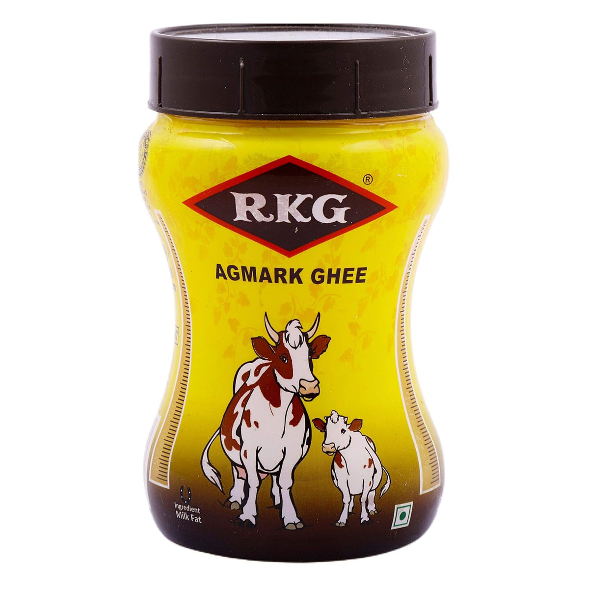 Organic Pure Agmark Ghee By RKG | Nutrient Rich Taste & Aroma Desi Pure Ghee Perfect For Boost Strength | (200ml) 6.7 Ounce | Plastic Bottle