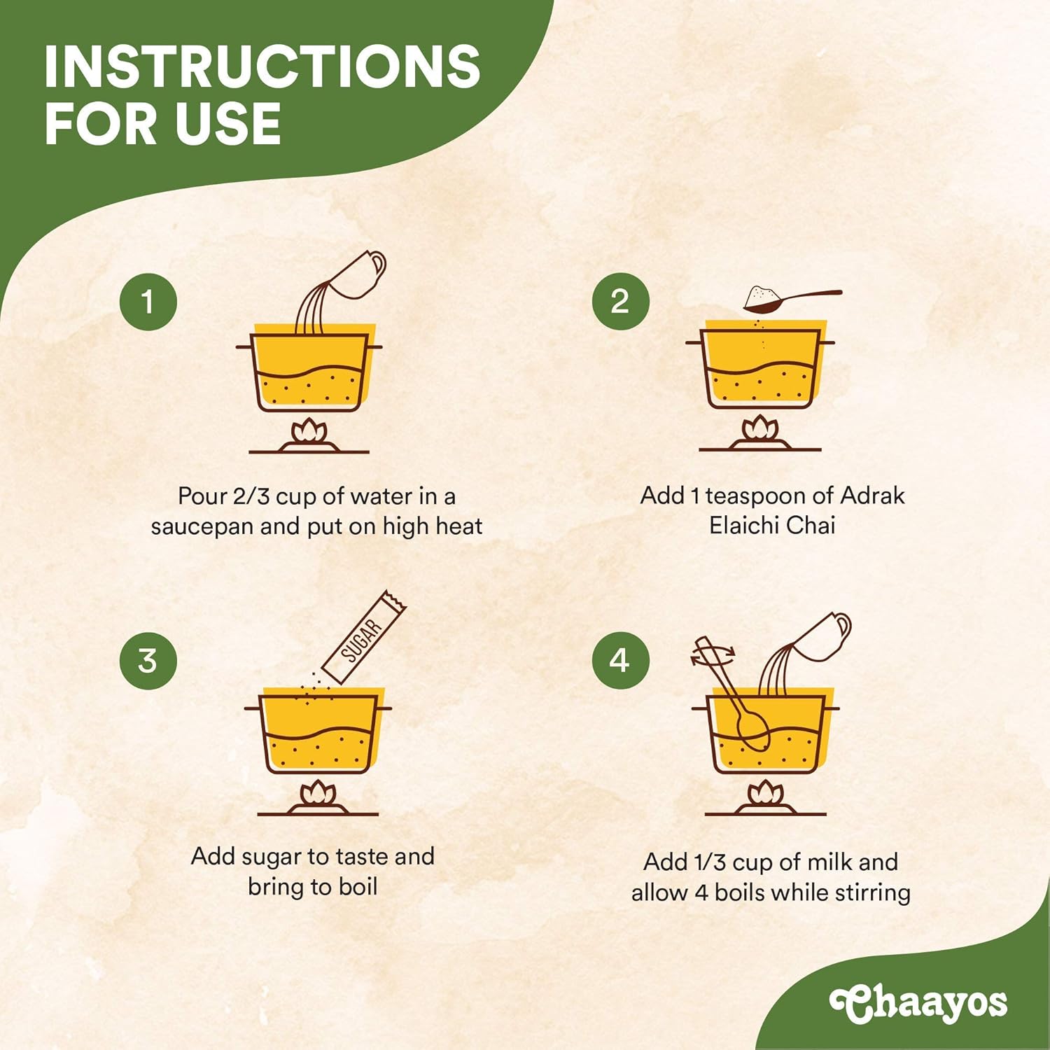 Chaayos Adrak Elaichi Desi Chai - 300gm, 10.5 Ounce, 150 Cups | Ginger & Cardamom Tea - Premium Desi Chai Patti For Authentic Masala Flavour | Immunity Booster - Medium Caffeine