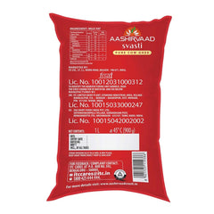 Pure Organic Svasti Desi Cow Ghee By Aashirvaad | Good Source Of Healthy Desi Cow Ghee Perfect For Boost Immunity | (1 Litr) 33.8 Ounce | Pouch Pack