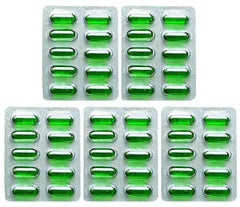 Pharmazain Life Sciences Vitamin E Capsules For Face & Hair | 400mg Vitamin E Capsule For Beautiful Glowing Face, Healthly Skin, Hair & Eyes Nutrition | 50 Capsules 5 Strips , 150gm 0.3lbs