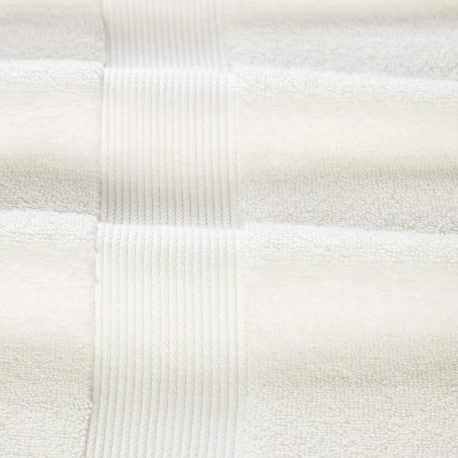 Senses By Riba Cotton Towel Bath, Hand & Wash 703 Gsm | All Cotton Zero Twist Premium Hotel & Spa Quality Highly Absorbent | Pack Of 6 (Ivory)